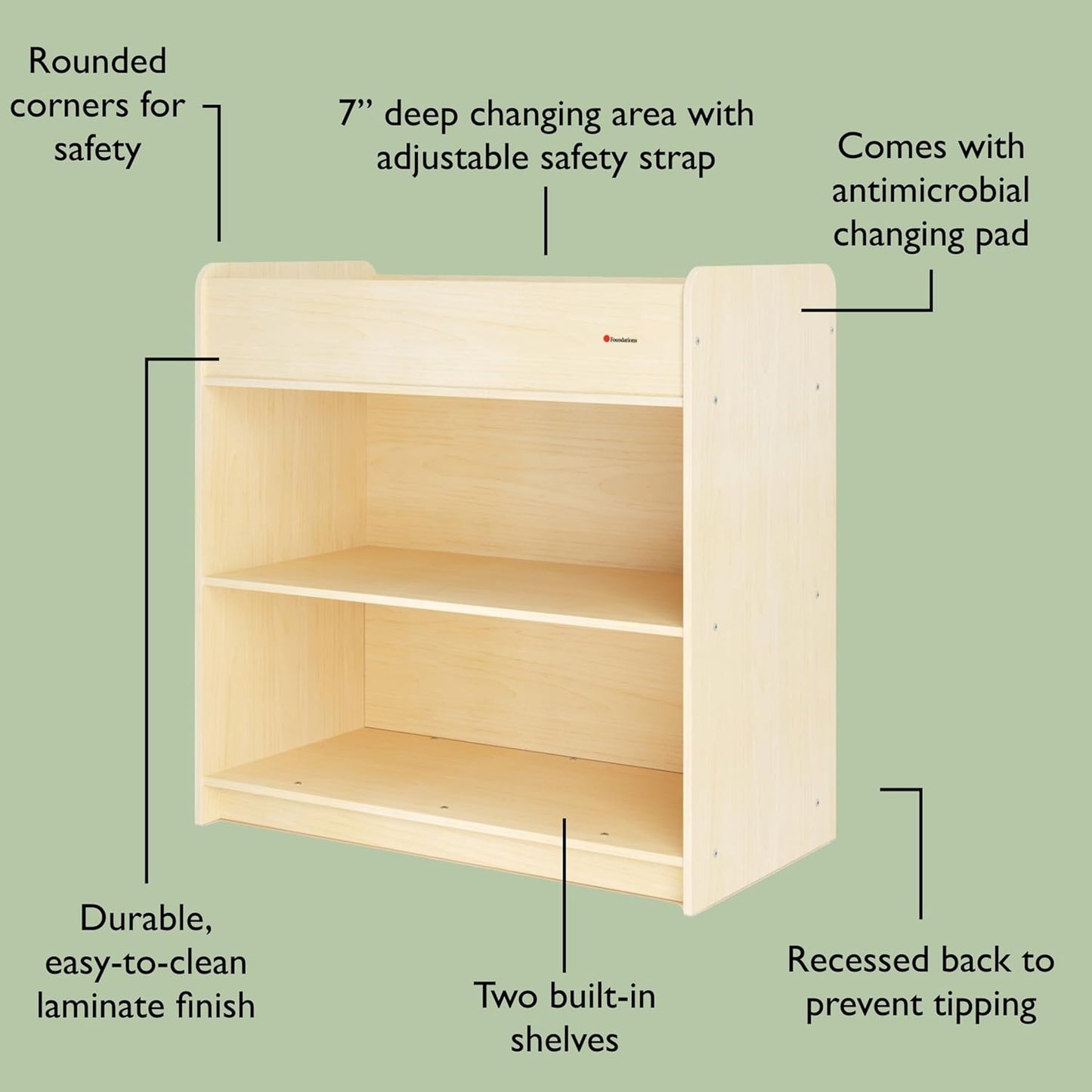 SafeStart Changing Table and Wall Organizer 2-Piece Set