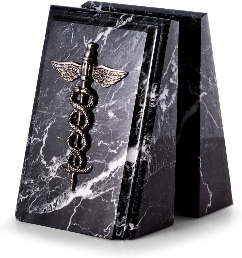 Bey-Berk Personalized Marble Medical Bookend