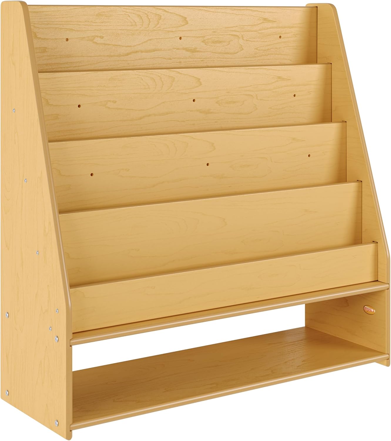 Angeles Value Line 10 Section Wall Locker, Classroom Shelves and Daycare Furniture, Cubby Storage Organizer with Hooks, 48" L x 12" W x 19" H