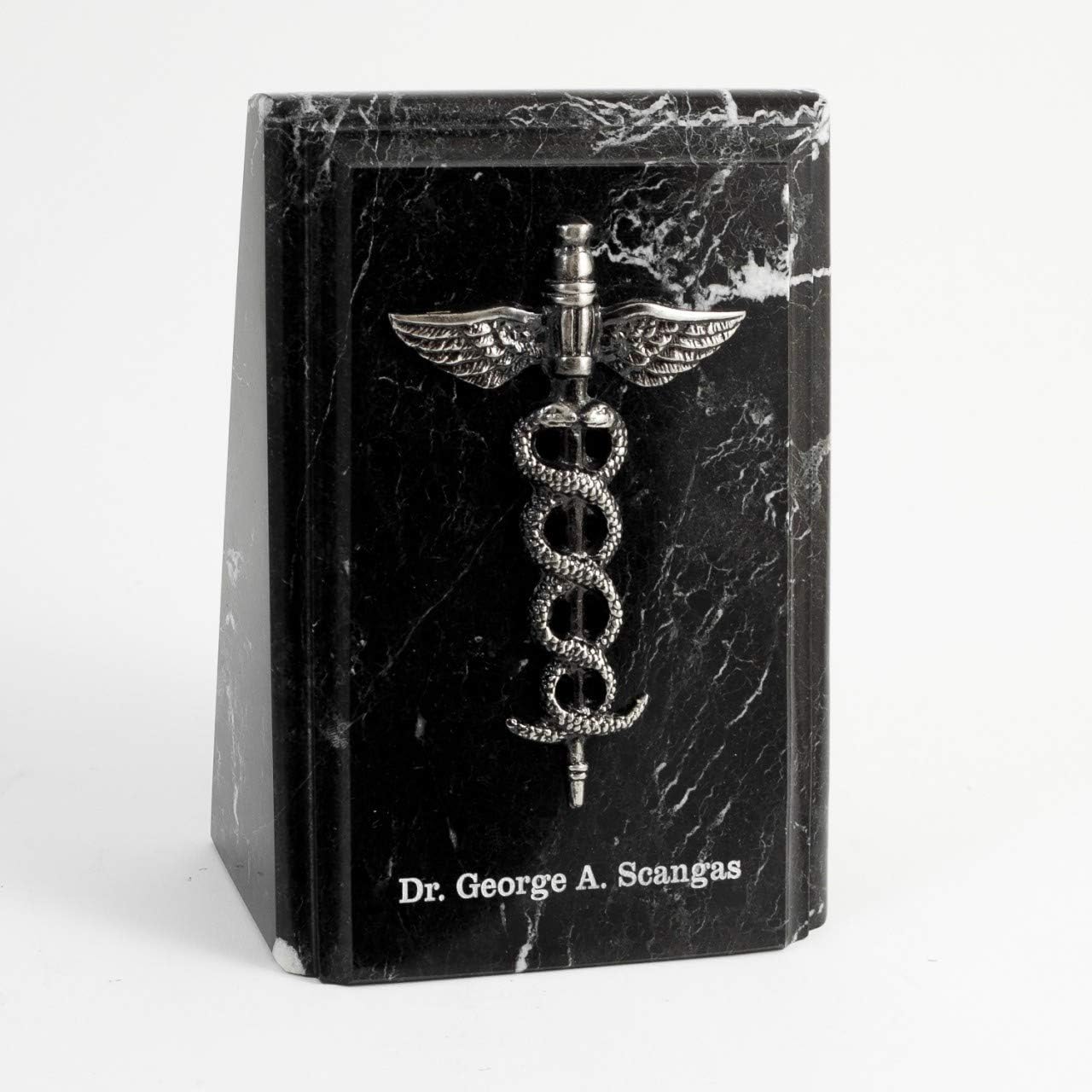 Bey-Berk Personalized Marble Medical Bookend