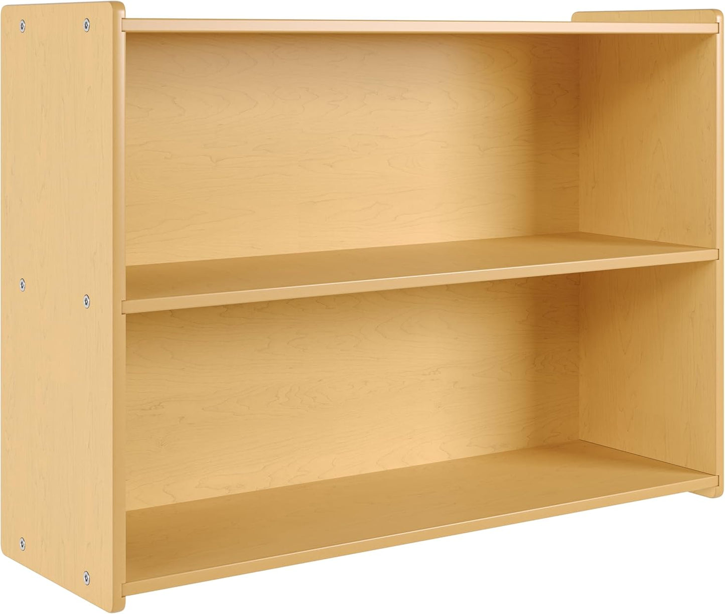 Angeles Value Line 10 Section Wall Locker, Classroom Shelves and Daycare Furniture, Cubby Storage Organizer with Hooks, 48" L x 12" W x 19" H