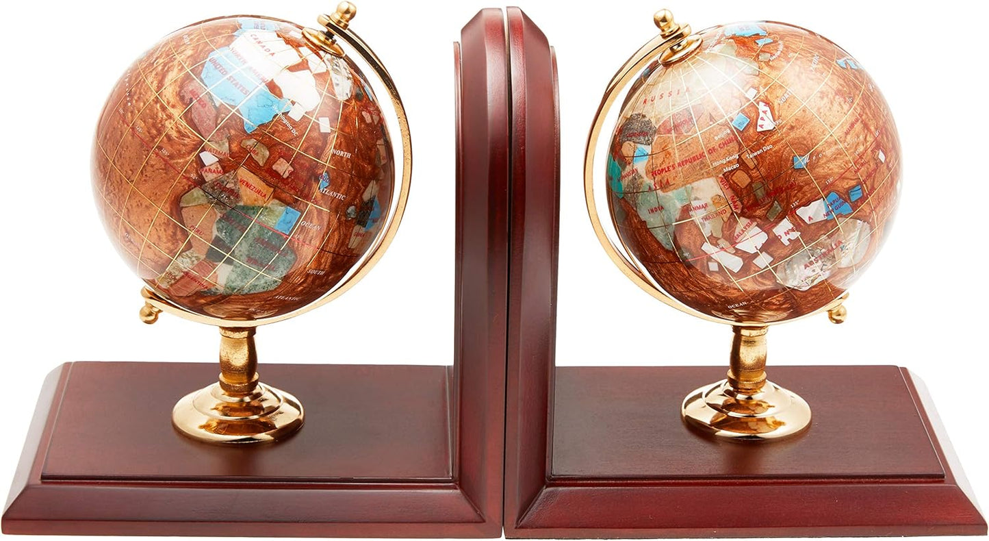 Unique Art Since 1996 110 Amber Bookend, Brown