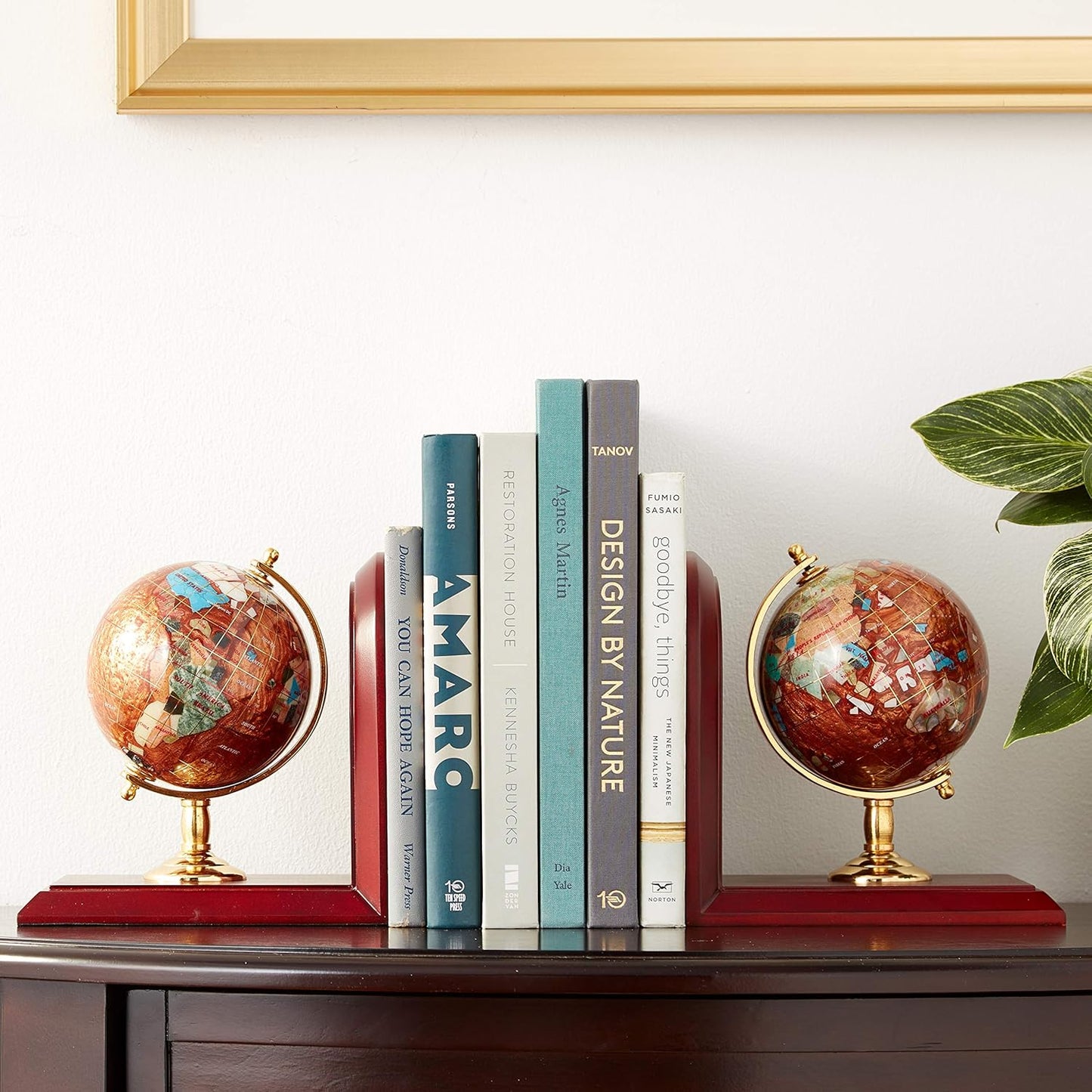 Unique Art Since 1996 110 Amber Bookend, Brown