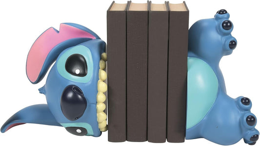 Enesco Disney Showcase Lilo and Stitch Biting Book Holders Bookends, 9.25 Inch, Blue