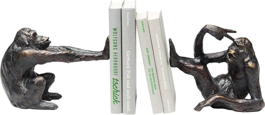 Authentic Bookend Monkey (2/Set) Bookstand, Divider Stand, Book Stand