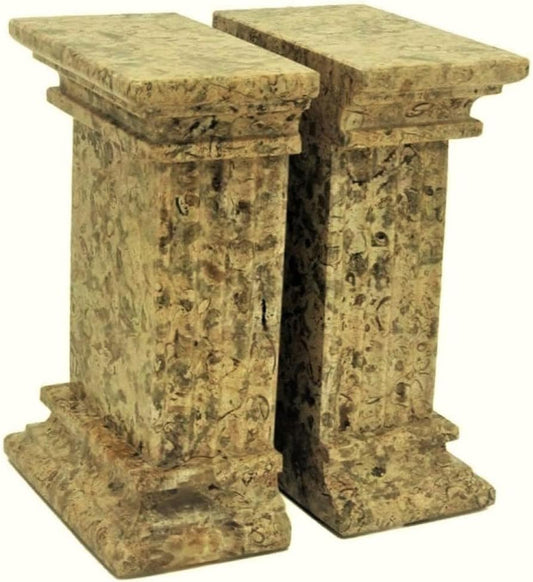 Large Coral Stone Bookends, Traditional Coral Gift for 35th Wedding Anniversary