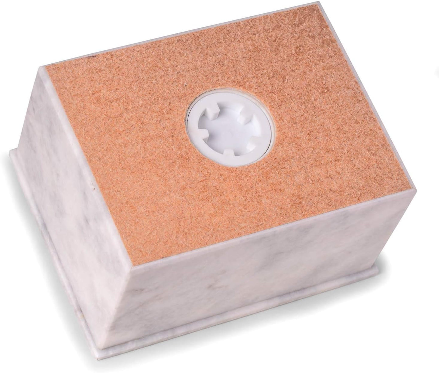 Deering Moments Bey-Berk White Marble Custom Engraved Cremation Memorial Urn for Human Ashes Adult Size - Large